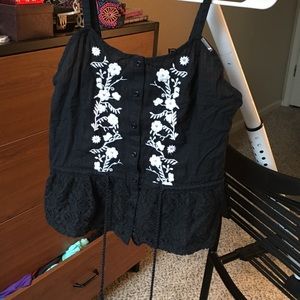 SuperDryJPN Button-Up Tank Top